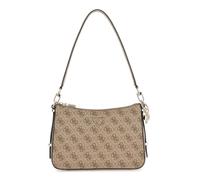 GUESS Eco Erica Top Zip Shoulder Bag Latte Logo