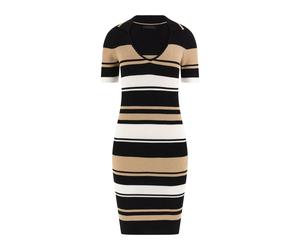 GUESS Eco Evie Striped Polo Dr Black White Gold Str Talla: XS | Mini Vestidos Outlet | Mujer | Negro