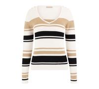 GUESS Eco Evie Striped Vn Ls S White Black Gold Str Talla: S | Jerséis de Punto Outlet | Mujer | Negro