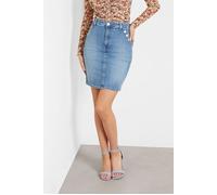 GUESS Eco Iolonda Skirt Eau Mid Talla: 24 | Faldas Vaqueras Outlet | Mujer