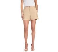 Guess Eco Isabeau - Pantalón Corto de Lino para Mujer, Gris Pardo espumoso, M