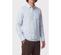 GUESS Eco Ls Napa Linen Shirt Azure Laguna Multi Talla: L | Camisas Casuales Outlet | Hombre | Blanco