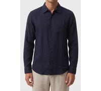 GUESS Eco Ls Napa Linen Shirt Smart Blue Multi Talla: XL | Camisas Casuales Outlet | Hombre | Blanco