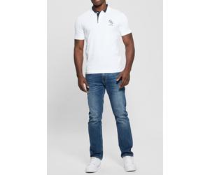 GUESS Eco Lyle Ss Polo Pure White Talla: M | Camisas Casuales Outlet | Hombre | Blanco