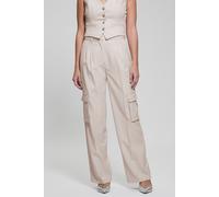 GUESS Eco Matea Perfect Cargo Muted Stone Multi Talla: L/32 | Pantalones Cargo Outlet | Mujer