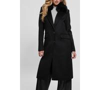 GUESS Eco Nancy Fit Coat Faux Jet Black A996 Talla: XXL | Chaquetas de Piel Sintética Outlet | Mujer | Negro