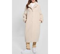 GUESS Eco New Alina Long Coat Pearl Oyster Talla: S | Chaquetas de Piel Sintética Outlet | Mujer | Blanco