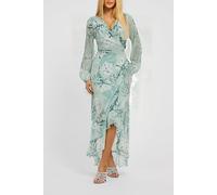 GUESS Eco New Baja Dress Dusty Fern Jungle Pr Talla: S | Vestidos Maxi Outlet | Mujer