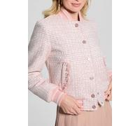 GUESS Eco New Gloria Tweed Bom Low Key Pink Multi Talla: L | Chaquetas Finas Outlet | Mujer | Rosa
