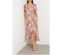 GUESS Eco New Juna Long Dress Eucalyptus Floral Pr Talla: XS | Vestidos Maxi Outlet | Mujer