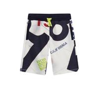 Guess Eco Printed Active Shorts Pantalones Cortos, Estampado de Barcos Azul Marino, 14 años para Niños