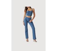 GUESS Eco Sexy Flare Lace Up Lace Up Blue Talla: W26L32 | Pantalones Outlet | Mujer | Azul
