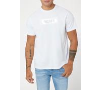 GUESS Eco Ss Bsc Metallic Debo Pure White Talla: M | Camisetas con Decoración Impresa Outlet | Hombre | Blanco