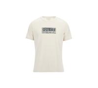 GUESS Eco Ss Cn Box Tee Resort Sand Talla: S | Camisetas con Decoración Impresa Outlet | Hombre | Marrón