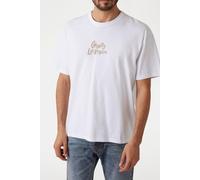GUESS Eco Ss Cn Patch At Back Pure White Talla: XL | Camisetas con Decoración Impresa Outlet | Hombre | Blanco