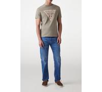 GUESS Eco Ss Cn Triangle Tee Sage Plant Talla: L | Camisetas con Decoración Impresa Outlet | Hombre | Verde