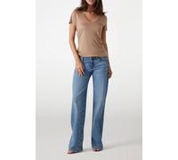 GUESS Eco Vn Ss Light Basic Te Wet Sand Talla: S | Camisetas de Seda Outlet | Mujer | Marrón