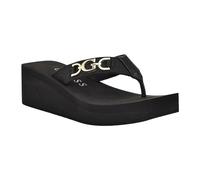 GUESS Edany, Sandalias con cuña Mujer, Negro 001, 41 EU