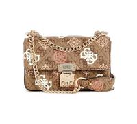 GUESS Eliette Logo Mini Convertible XBody Flap Latte Logo Multi