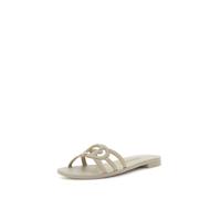 GUESS Elyho2 Sandal Flat SANDALOMujer, Crema, 37 EU