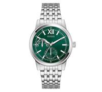 Guess Emerson GW0976G5 - Reloj de Pulsera para Hombre (Acero Inoxidable, 42 mm, Correa de Acero Inoxidable, 5 Bares), Color Plateado