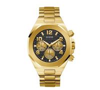 GUESS Reloj analógico 'Empire' oro / negro, Talla One Size
