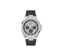 Guess Reloj de pulsera Empire GW1002G1 – Analógico hombre Cuarzo Acero 46 mm Correa silicona Negro
