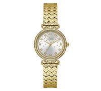 Guess Reloj analógico mujer GW0763L2 - Cuarzo, 32 mm, correa acero inoxidable, dorado/plateado