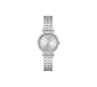 Guess Reloj analógico Enchantment GW0763L1 para mujer, 32 mm, cuarzo, correa acero plateado