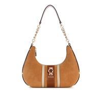 GUESS Erenia - Bolso de hombro con cremallera superior, Coñac Multi, Talla única, Erenia - Bolso de hombro con cremallera superior