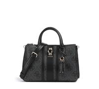 GUESS Erenia Girlfriend Satchel, Bolso de Mano para Mujer, Logotipo de carbón, Talla única