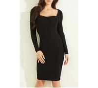 GUESS Es Ls Sweethrt Margo Jet Black A996 Talla: M | Vestidos Midi Outlet | Mujer | Negro