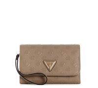 GUESS Estuche de identificación Wilder Travel Passport Organizer Taupe Logo marrón Topo