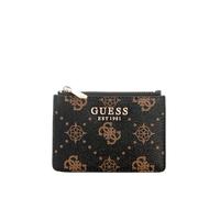 GUESS Estuche de Tarjetas Carrie Logo SLG Credit Card Case Espresso Logo marrón Oscuro