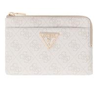 GUESS Estuche de Tarjetas Caso Clave Laurel II SLG Key Ring Pouch Bone Logo Crema