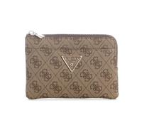 GUESS Estuche de Tarjetas Caso Clave Laurel II SLG Key Ring Pouch Latte Logo marrón Claro