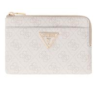 GUESS estuche de tarjetas Laurel II SLG Key Ring Pouch Bone Logo