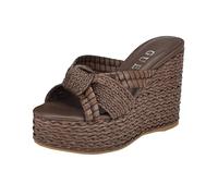 Guess Eveh, Sandalias con cuña Mujer, Marrón 210, 36.5 EU
