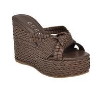Guess Eveh, Sandalias con cuña Mujer, Marrón 210, 36 EU