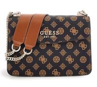 GUESS Evelune Convertible Xbody Flap Mocha Logo Multi
