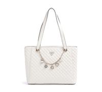 Guess Everlee Bolsa shopping crema, imitación de cuero, mujer