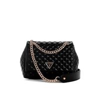 BOLSO DE MUJER GUESS Everlee Bolso De Hombro Con Solapa NEGRO 423755
