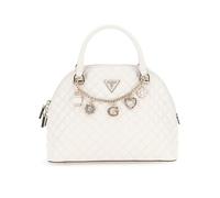 GUESS Everlee Dome Satchel, Bolso Tipo Domo para Mujer, Blanco Sucio, Talla Unica
