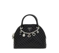 GUESS Everlee Dome Satchel, Bolso Tipo Domo para Mujer, Negro, Talla Unica