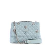 GUESS Everlee Mini Convertible Crossbody Flap, Bandolera para Mujer, Azul Misty, Talla Unica
