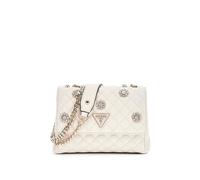 GUESS Everlee Mini Convertible Crossbody Flap, Bandolera para Mujer, Blanco Sucio, Talla Unica