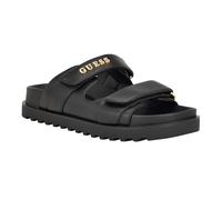 GUESS Fabulon, Sandalias Planas Mujer, Negro 001, 37.5 EU