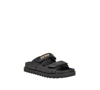 GUESS Fabulon, Sandalias Planas Mujer, Negro 001, 38 EU