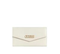 GUESS Factory Hallow Lane - Cartera delgada para mujer, Blanco, Cartera