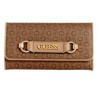 GUESS Factory Lorlie - Cartera delgada para mujer, color cacao, Cocoa, Trifold